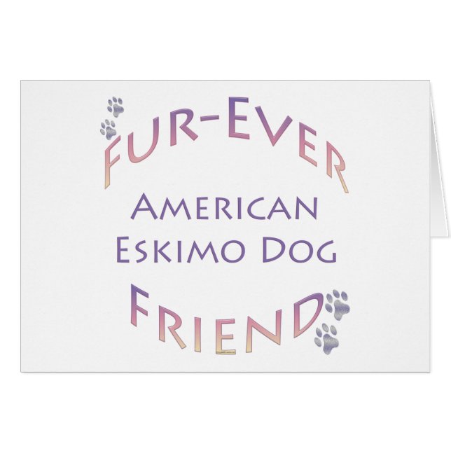 American Eskimo Dog Furever (Vorderseite (Horizontal))