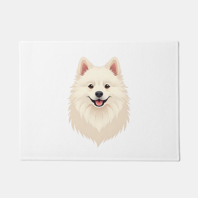 American Eskimo Dog Fußmatte (Vorderseite)