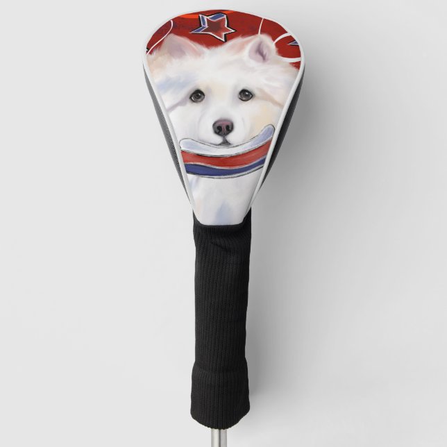 American Eskimo Dog Golf Headcover (Vorderseite)