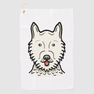 American Eskimo Dog Golfhandtuch