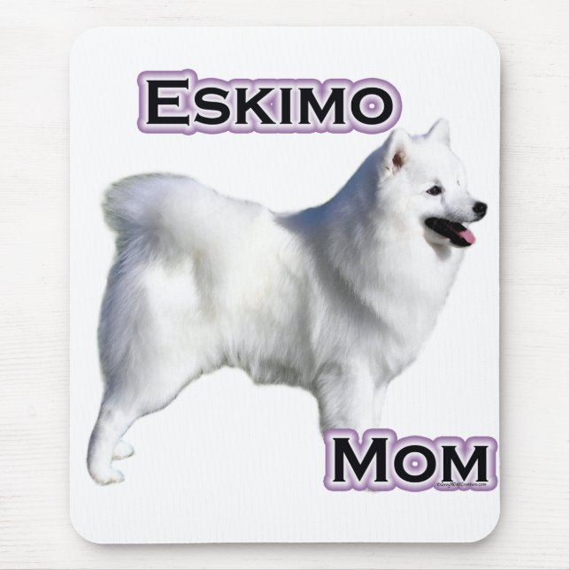 American Eskimo Dog Mama 4 Mousepad (Vorne)