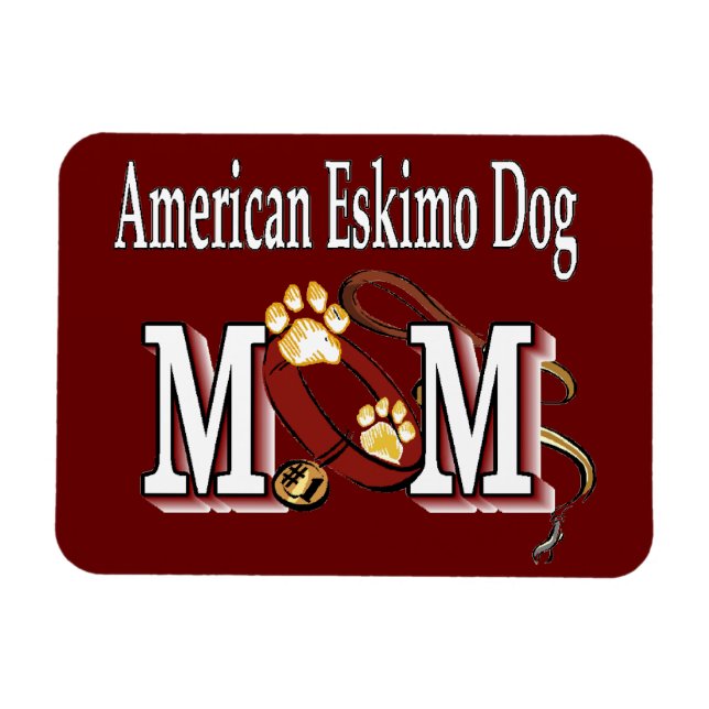 American Eskimo Dog MAMA Magnet (Horizontal)