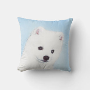 American Eskimo Dog Painting - Original Dog Art Kissen