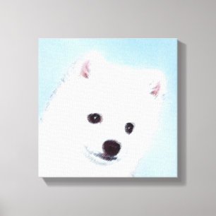American Eskimo Dog Painting - Original Dog Art Leinwanddruck