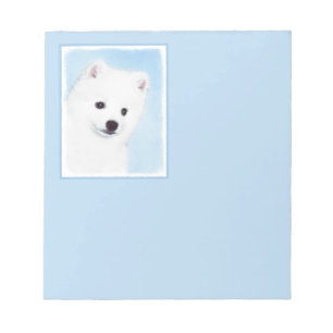 American Eskimo Dog Painting - Original Dog Art Notizblock