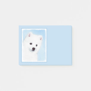 American Eskimo Dog Painting - Original Dog Art Post-it Klebezettel
