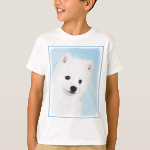 American Eskimo Dog Painting - Original Dog Art T-Shirt