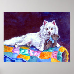 American Eskimo Dog Print Poster