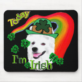 American Eskimo Dog St Patricks Mousepad