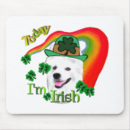 American Eskimo Dog St Patricks Mousepad