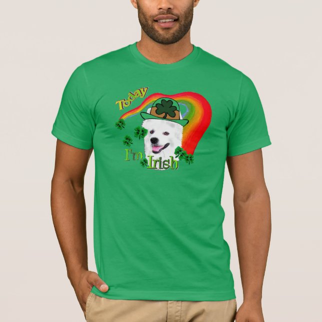 American Eskimo Dog St Patricks T-Shirt (Vorderseite)