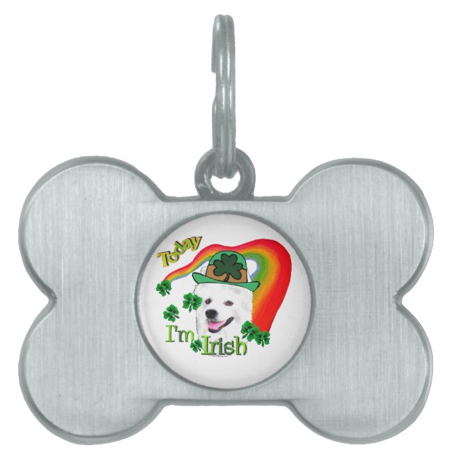 American Eskimo Dog St Patricks Tiermarke (Vorderseite)