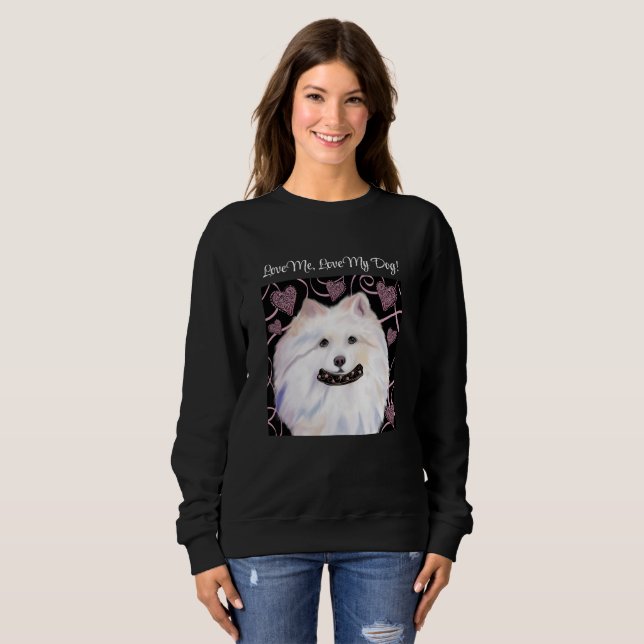 American Eskimo Dog Sweatshirt (Vorne ganz)