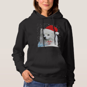 American Eskimo Dog Ugly Christmas Sweater Santa H Hoodie