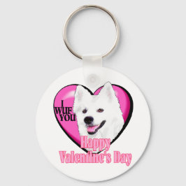 American Eskimo Dog Valentines Schlüsselanhänger
