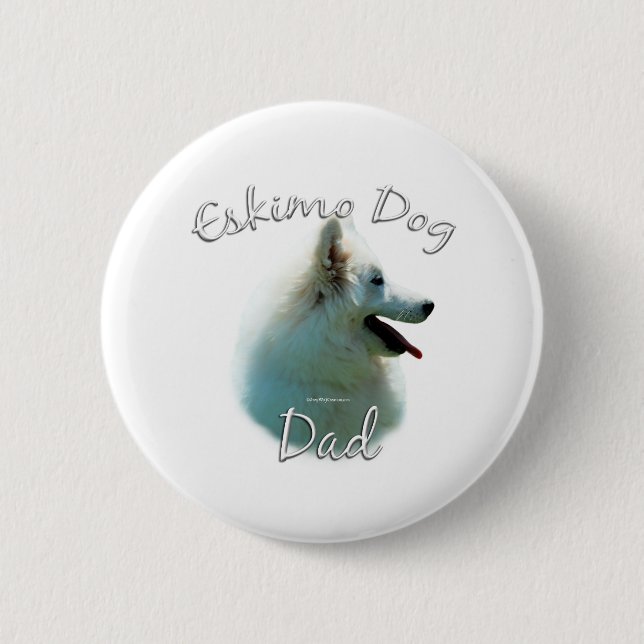 American Eskimo Dog Vater 2 Button (Vorderseite)