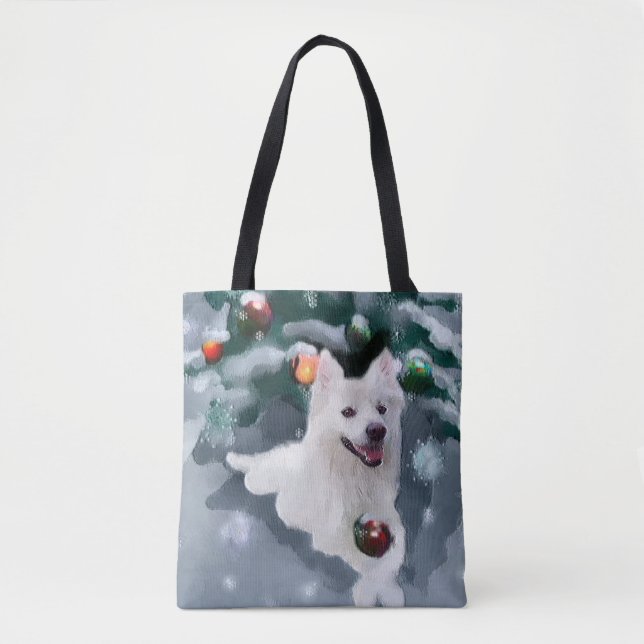 American Eskimo Dog Weihnachten (Vorderseite)
