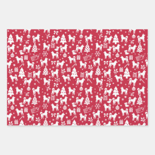 American Eskimo Dog Weihnachten Geschenkpapier Set