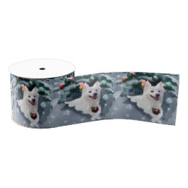 American Eskimo Dog Weihnachten Ripsband