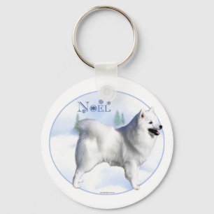 American Eskimo Dog Weihnachten - Schlüsselanhänge Schlüsselanhänger
