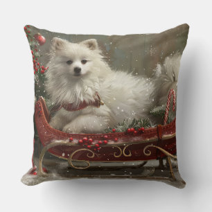 American Eskimo Dog Weihnachtsfest Kissen