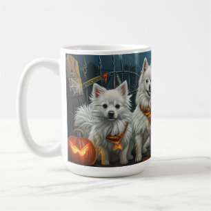 American Eskimo Halloween Spooky Kaffeetasse