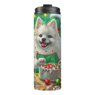 American Eskimo Holiday Baking: Festliche Weihnach Thermosbecher
