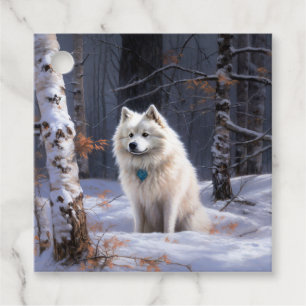 American Eskimo Lass es schneien Weihnachten Geschenkanhänger
