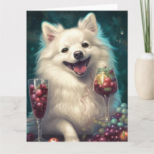 American Eskimo New Year Card Karte