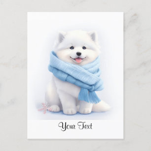American Eskimo Puppy Dog personalisiert Postkarte