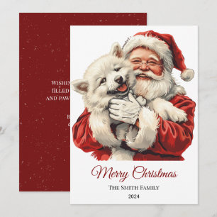 American Eskimo Santa Claus Weihnachten