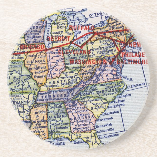 AMERICAN EXPRESS-VERSENDEN GETRÄNKEUNTERSETZER (Vorne)