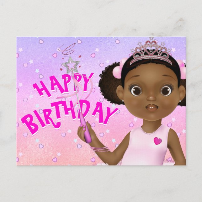 American Fairy Princess Ballerina Poem Postkarte (Vorderseite)