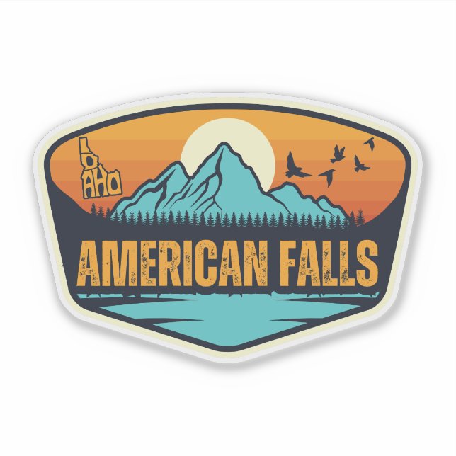 American Falls, Idaho Aufkleber (Vorderseite)