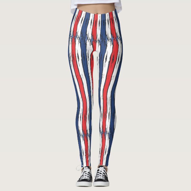 American Family Patriotic Sommerferien Leggings (Vorderseite)