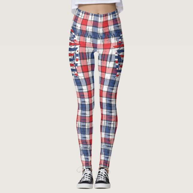 American Family Patriotic Sommerferien Leggings (Vorderseite)