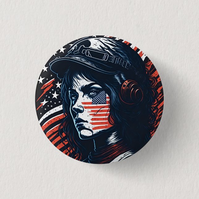 american fan 1 button (Vorderseite)