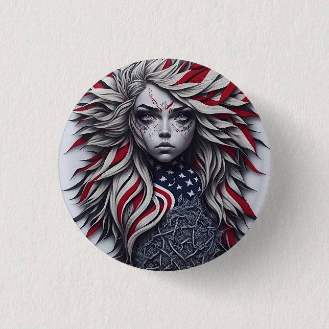 american fan 24 button (Vorderseite)