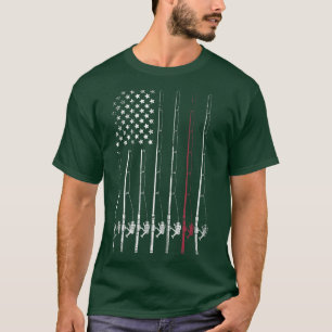 American Fisherman Flag Flag Lover Fishing RY  T-Shirt