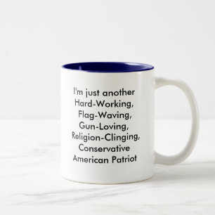 american-flag-2a, anotherHard-Arbeite ich gerade,… Zweifarbige Tasse