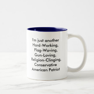 american-flag-2a, anotherHard-Arbeite ich gerade,… Zweifarbige Tasse