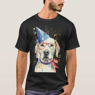 American Flag 4th July Usa Patriotic Labrador D T-Shirt