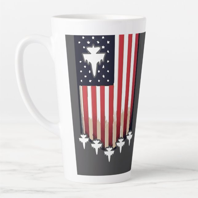 American Flag 4th of July-65079 Milchtasse (Links)