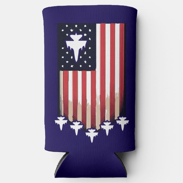 American Flag 4th of July-65079 Selters Dosenkühler (Vorderseite)