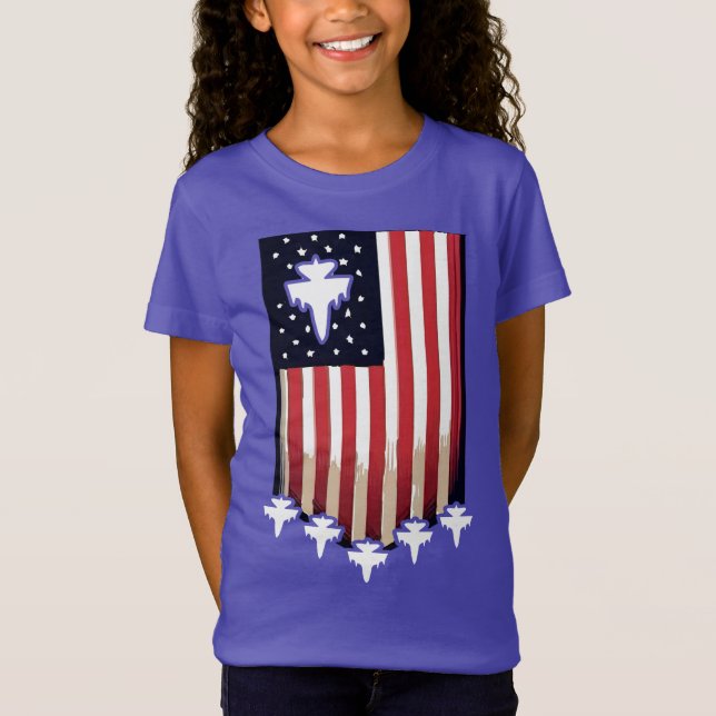 American Flag 4th of July-65079 T-Shirt (Vorderseite)