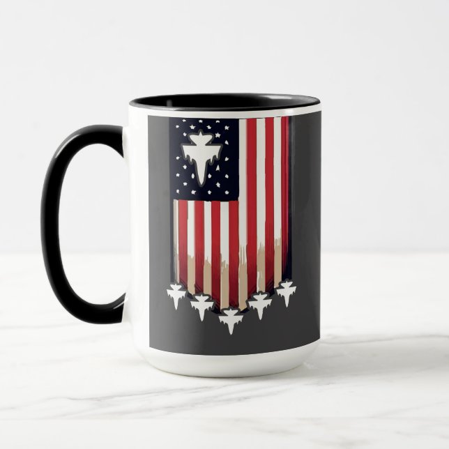 American Flag 4th of July-65079 Tasse (Links)