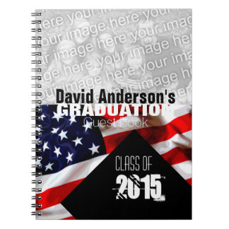 American Flag Abschluss Class of 2018 Guest Book Notizblock