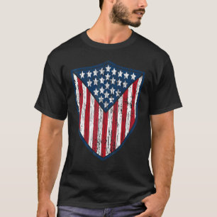 American Flag Abzeichen 4. Juli Coolen USA Patriot T-Shirt