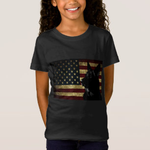 American Flag am 4. Juli GSD D T-Shirt