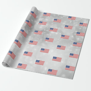 American Flag America USA Patriotic Geschenkpapier